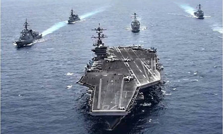El portaaviones USS Carl Vinson EEUU envía el portaaviones USS Carl Vinson a Vietnam